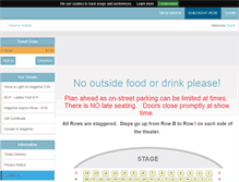 Tablet Screenshot of magentatickets.com